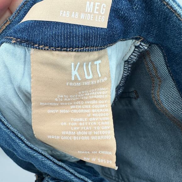 KUT FROM THE KLOTH NWT Meg Fab Ab Wide Leg Denim Jean // 16 - Picture 11 of 12